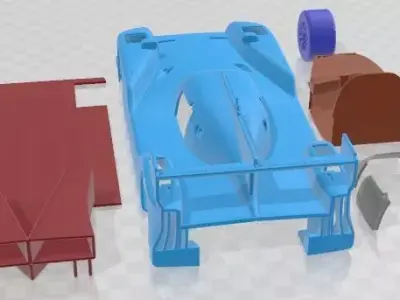 Nissan GT-R LM Nismo Race 2015 Printable Car 3D print model