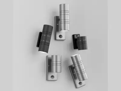 outdoor wall light 3d model Low-poly 3D model