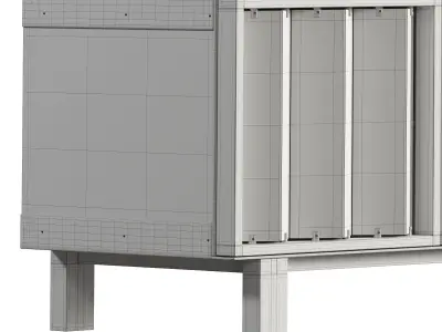 Louver Cabinet by JListon 3D model