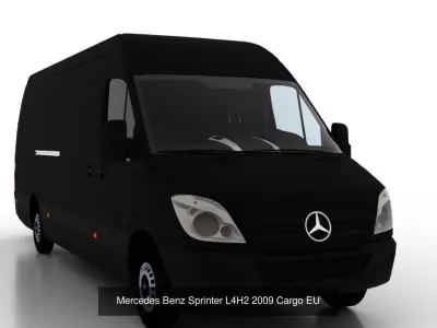Mercedes Benz Sprinter L4H2 2009 Collection EU 3D Model Pack