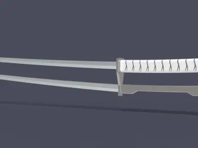 Sword of Shatterstar from movie Deadpool 2 3D model