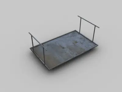 Trolley Cart Pack Low-poly 3D model
