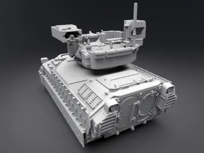 M2 Bradley IFV scale model   3D print model