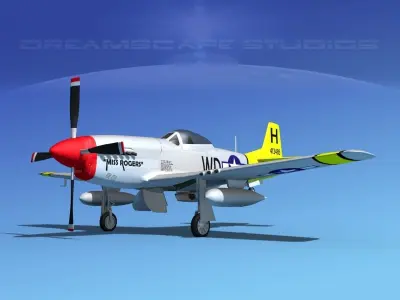 P-51D Mustang Miss Rogers 3D model