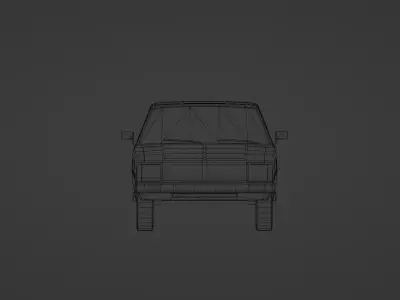 Toyota Hilux 1979 Low-poly 3D model