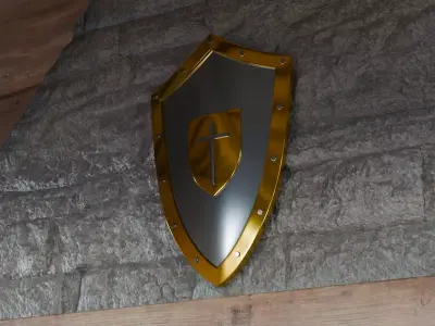 Medieval Metal Sword and Shield Pack - Game and Cinematic
