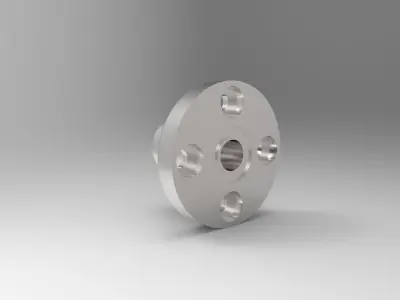 Round Flange Router Shaft Linear Bushing Bearings Series 3D model