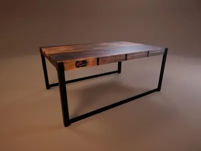 Coffee Table 2 Low-poly 3D model