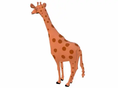 Giraffe Low-poly 3D model