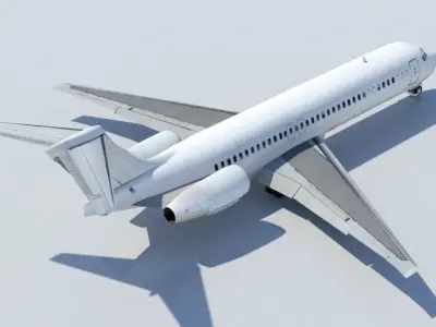 B717 Low Poly Static Mesh Low-poly 3D model