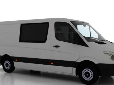 Mercedes Benz Sprinter L2H1 2009 Crew Van UK 3D model