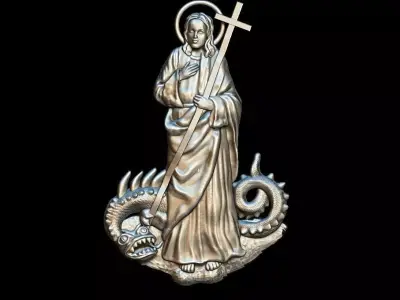  Saint Martha of Bethany 3D print model