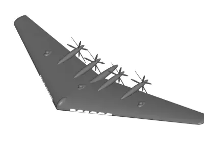 Northrop YB-35 3D model purchase