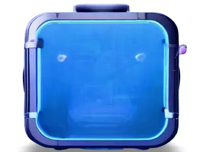 SciFi Futuristic Suitcase Low-poly 3D model