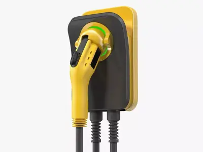 Electric Car Charging Connector Generic 3D model