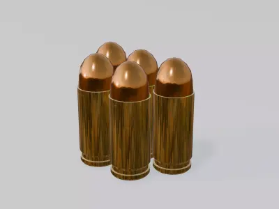 9mm Luger Ammunition - Game-Ready 3D Model Low-poly 3D model