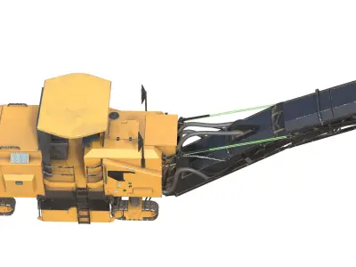 Cold Planers PM200  Low-poly 3D model