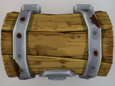 Chest  Low-poly 3D model