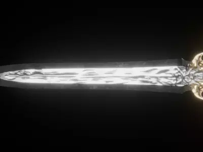 Golden Sword 3D model