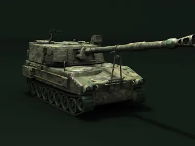 M109A5 Low-poly 3D model