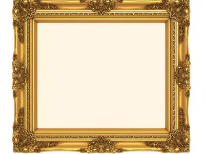  Frame picture gold v1 3D print model