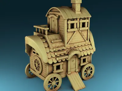 Stylized Middle Ages Set Part 2 3D print model