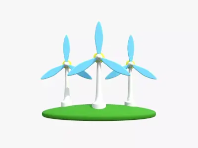 Wind Mill 3D model buy