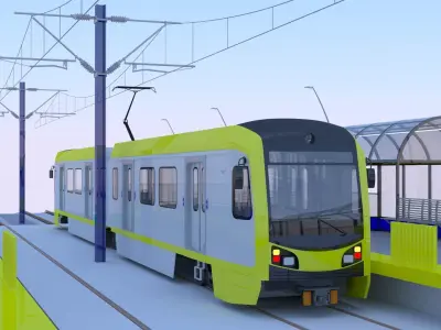LA light rail stations II 3D Model Pack