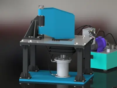 Hydraulic Packing Machine 3D model