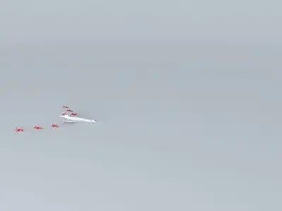 concorde and the red arrows Free 3D model