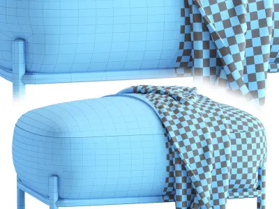 Pouf Pawai 3D model buy