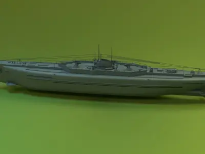 SMS U-151 3D model