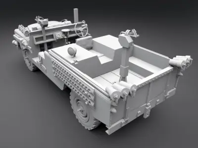 SAS Land Rover Series 2A 3D print model