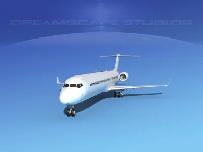 Comac ARJ21-900 Unmarked 2  3D model