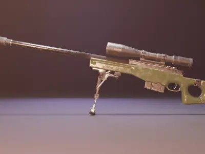 AWM - Arctic Warfare Magnum 3D model