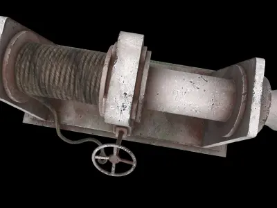 mooring winch 3D model