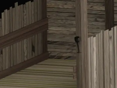 Old house  Low-poly 3D model