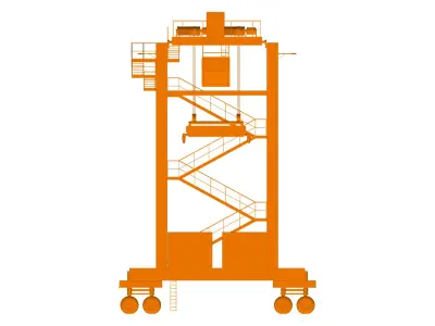 gantry crane 3D model get