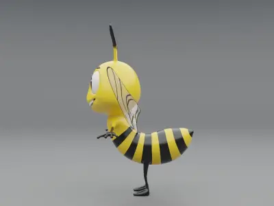 3D Bee Cartoon 3D model