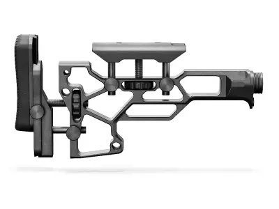 MDT SRS- Skeleton Rifle Buttstock Low-poly 3D model