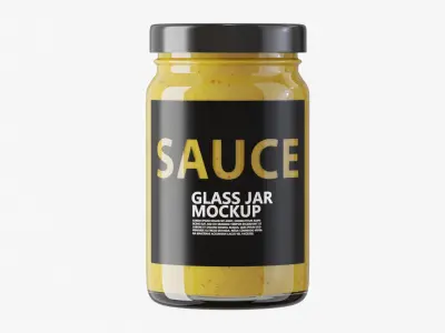 Sauce Jar Bottle 3D model