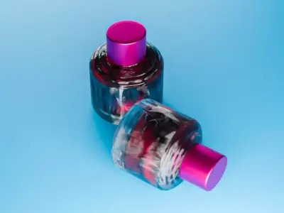 Luxury Perfume Bottle 3D Model Glass Cosmetic Packaging Free 3D model