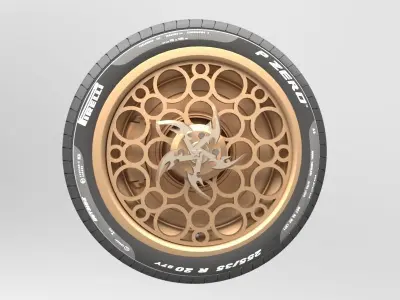 Wheel Tire 7 3D model
