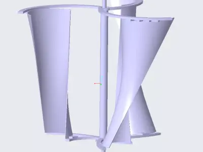 Vertical Wind Turbine 3D model purchase