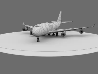 3D Airplane Free 3D model
