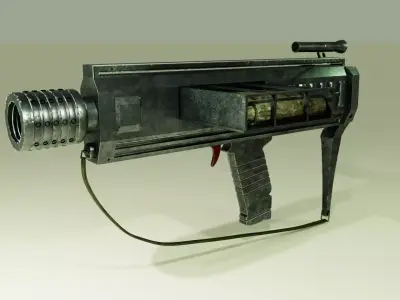 Grenade Launcher 3D model 2