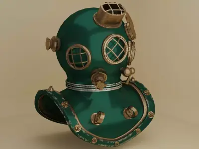 Diving Helmet 3D model get