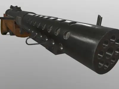 Assault rifle mp 28 3D model