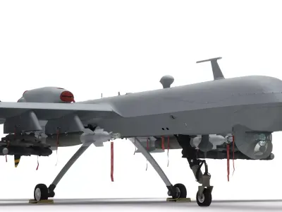 Generic Military Aircraft UAV Drone 3D model