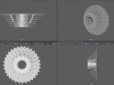 Pennum Shimano Acera HG41 8 Speed MTB Cassette 3D model